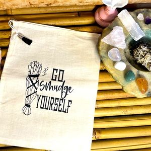 BUNDLE ONLY Light canvas bag with pull close string. 🧿